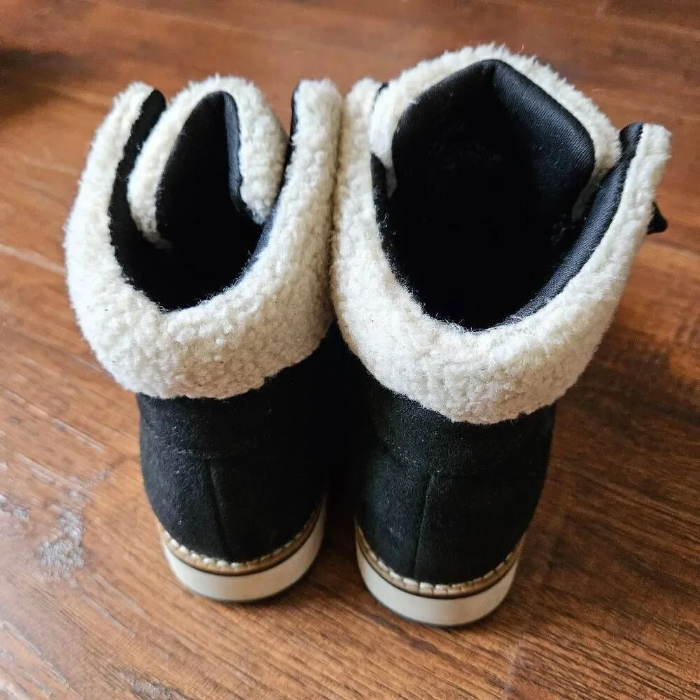 White Mountain Cozy Faux Shearling Booties